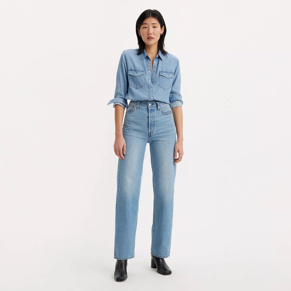 Levi’s button fly Ribcage Straight Jean